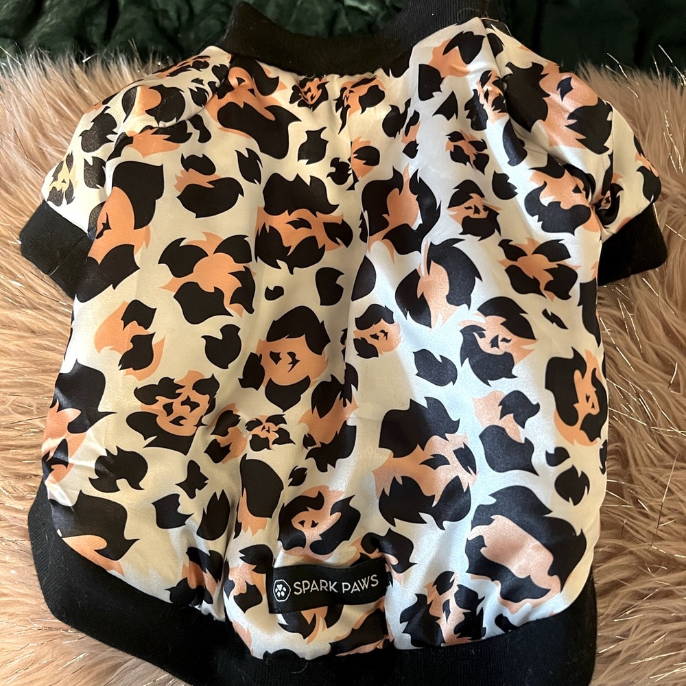 Spark Paws Medium Leopard Dog Coat